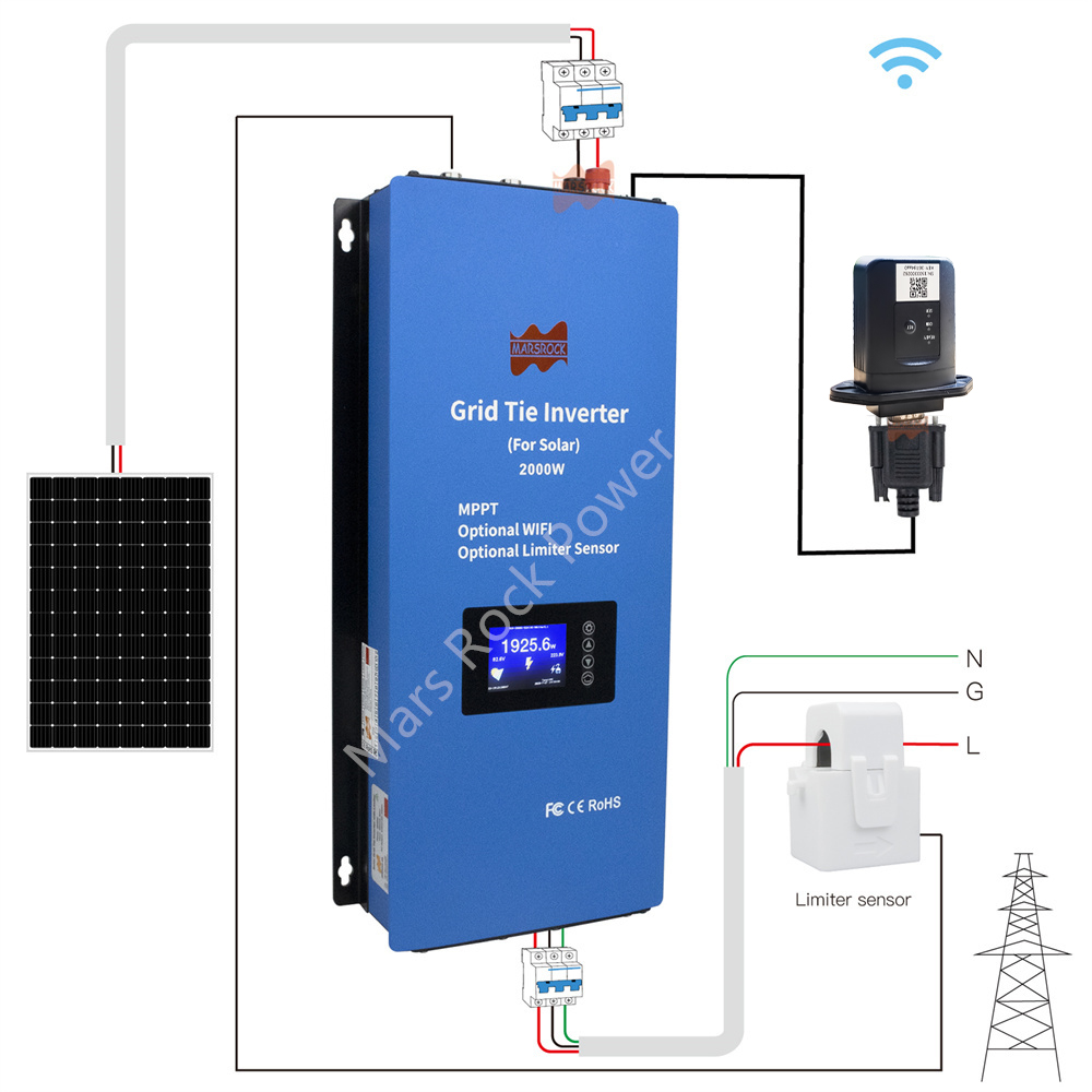 2000W 2 Phase 240V Solar Inver - Grid Tie Inverter Limiter 2000W recension och pris