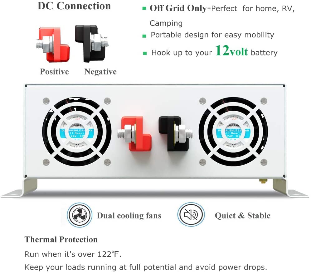 Pure Sine Wave Power Inverter  - Inverter Pure Sine Wave 60Hz 120V 3000W recension och pris