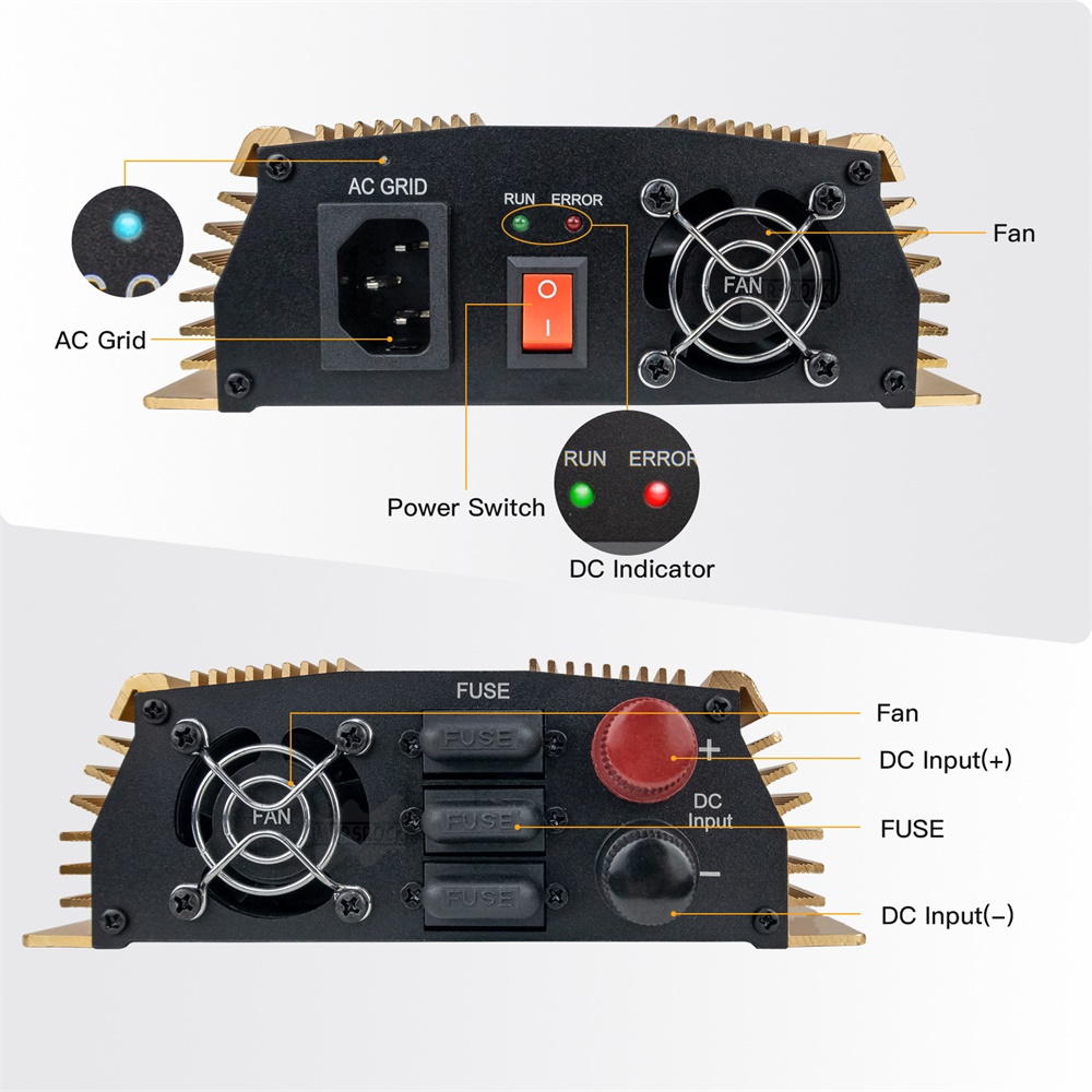 1400W 10.5 - 50VDC to AC90 - 1 - Micro Inverter 1400W Solar Grid Tie recension och pris